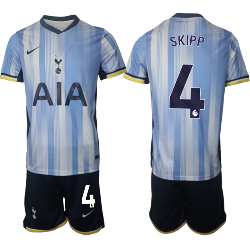 Men 2024-2025 Club Tottenham away Blue 4 Soccer Jersey